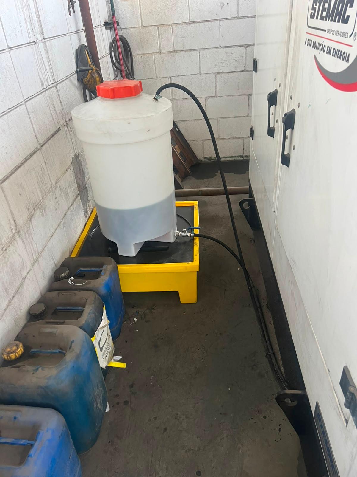 Sistema de abastecimento de combustível para gerador Stemac